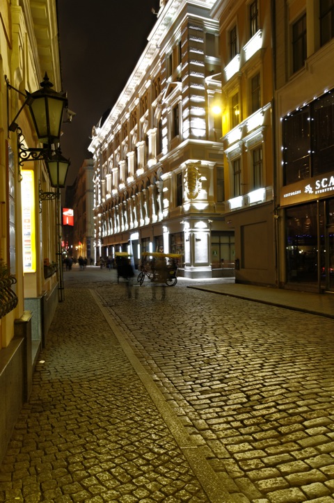 Bild: Nächtliche Impressionen aus Riga - der Hauptstadt Lettlands.