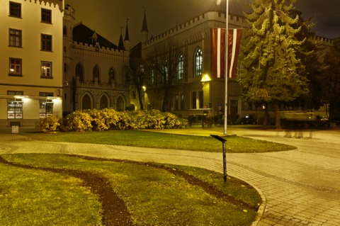 Bild: Nächtliche Impressionen aus Riga - der Hauptstadt Lettlands.