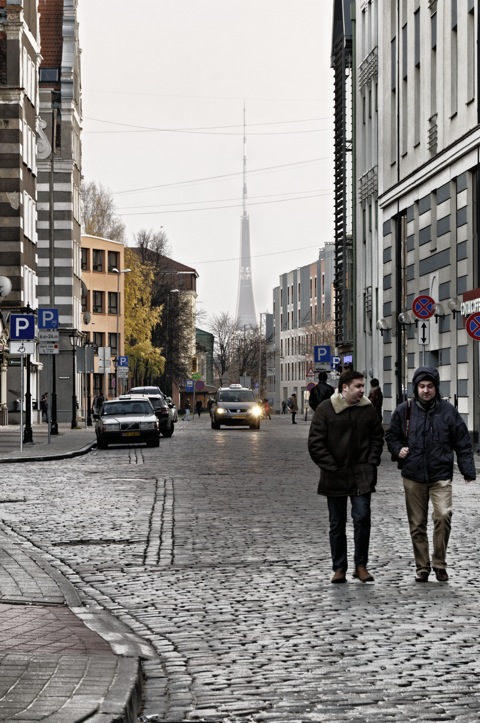 Bild: Riga - der Fernsehturm.