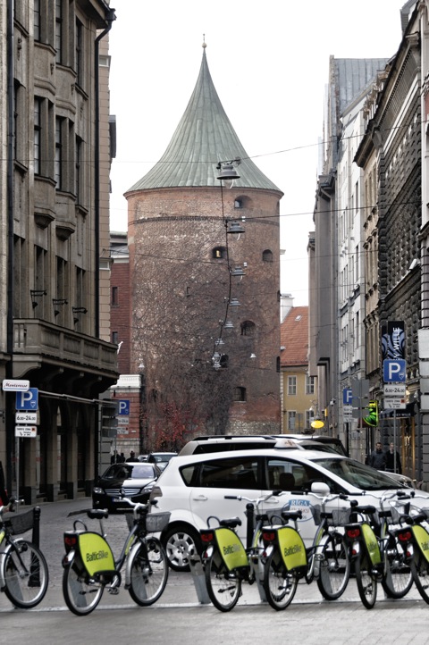 Bild: Am Pulverturm von Riga.