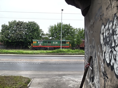 Bild: Güterzug am Hafen von Rīga. OLYMPUS µTough-6020.