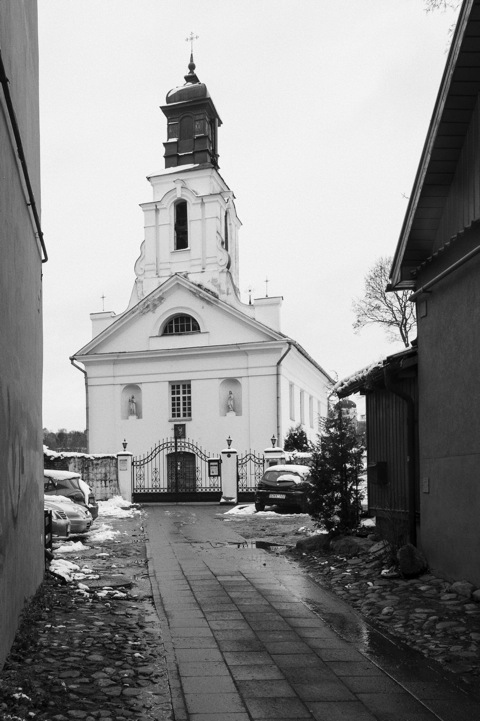 Bild: Die Kirche im Vilniuser Stadtteil Užupis.