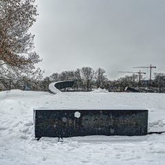 Bild: The Broken Line - Denkmal zum Andenken an den Untergang der Fähre Estonia im September 2013 von Villu Jaanisoo und Jorma Mukala.
