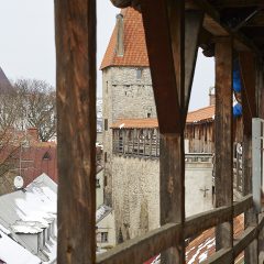 Bild: Wehrgang auf der Stadtmauer von Tallinn.