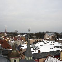 Bild: Blick von der Stadtmauer an der Müürivahe Richtung Kalev Spa.