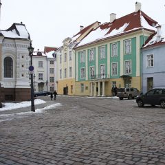 Bild: An der Alexander-Newski-Kathedrale auf dem Toompea von Tallinn.
