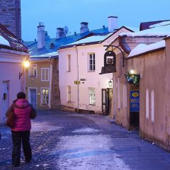 Bild: Später Nachmittag am Pikk jalg auf dem Domberg von Tallinn.