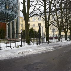 Bild: An der jüdischen Synagoge in Tallinn.