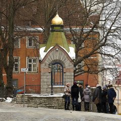 Bild: Stadtführung am Roheline Turg in Tallinn.