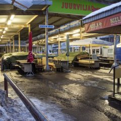 Bild: Auf dem Zentralmarkt - dem Keskturk - im Stadtteil Keldrimäe ist am frühen Morgen noch gar nichts los.