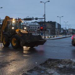Bild: Winterdienst rund um die Uhr ist in Tallinn selbstverständlich. Hier gibt es oft große Mengen Schnee.