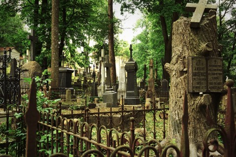 Bild: Unterwegs auf dem Bernhardiner Friedhof (Bernardinų kapinės) in Vilnius - Stadtteil Užupis. NIKON D700 mit AF-S NIKKOR 24-120 mm 1:4G ED VR.
