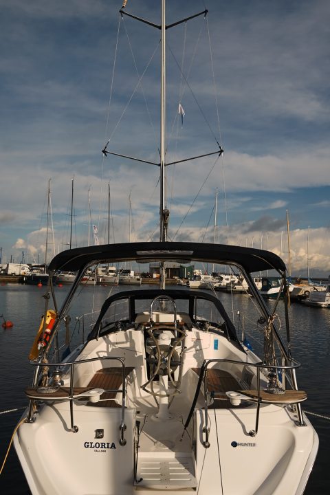 Bild: Yacht im Hafen von Pirita bei Tallinn. NIKON D700 und AF-S NIKKOR 24-120 mm 1:4G ED VR.