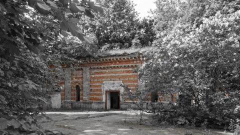 Bild: Eine weitere Kasematte in der Festung Daugavgrīva oder Dünamünder Schanze in Rīga.