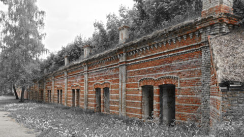 Bild: Kasematte am Südeingang in der Festung Daugavgrīva oder Dünamünder Schanze in Rīga.