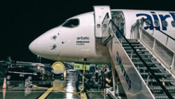 Image: airBaltic Bombardier CS300 at Rīga Airport. Recorded in October 2017. Today airBaltic has still only the modern and fuel efficient Airbus A220-300 in service. Double click on the image to enlarge.