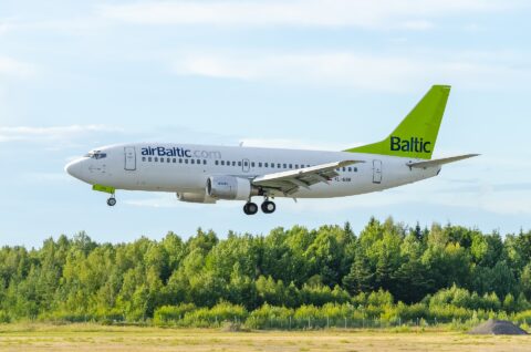 Image: airBaltic Boeing 737 at Stockholm Arlanda Airport. Recorded by johanwiden69 - pixabay. Today airBaltic has still only the modern and fuel efficient Airbus A220-300 in service. Double click on the image to enlarge.