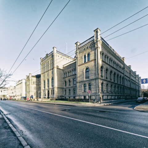 Image: The Polytecnic - now Latvijas Universitāte - in Rīgā. Double click on the image to enlarge.